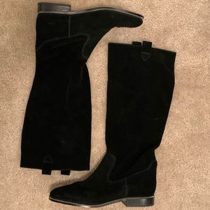 Black suede Michael Kors boots